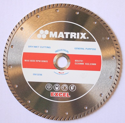 MATRIX-MX4781 TURBO DIAMOND BLADE 230M