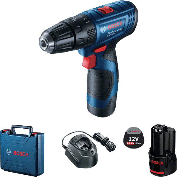 BOSCH-CORDLESS HAMMER DRILL 12V X 1.5AH